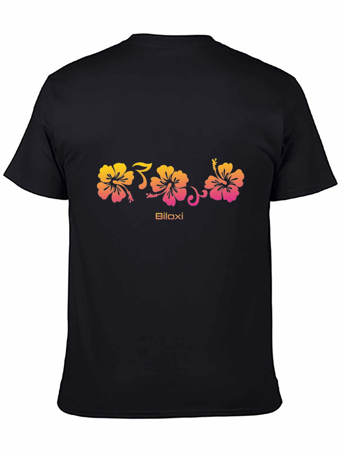 Biloxi Floral Black T-Shirt