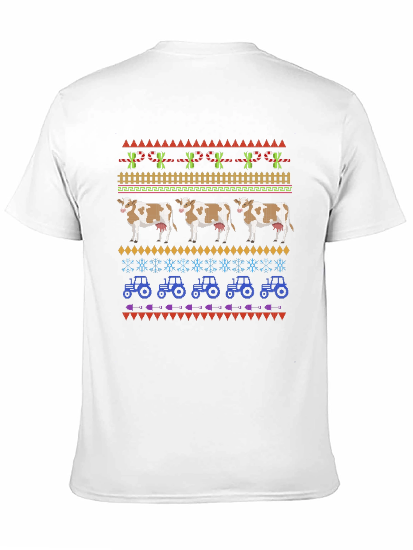 Novelty Cow & Tractor Graphic Tee