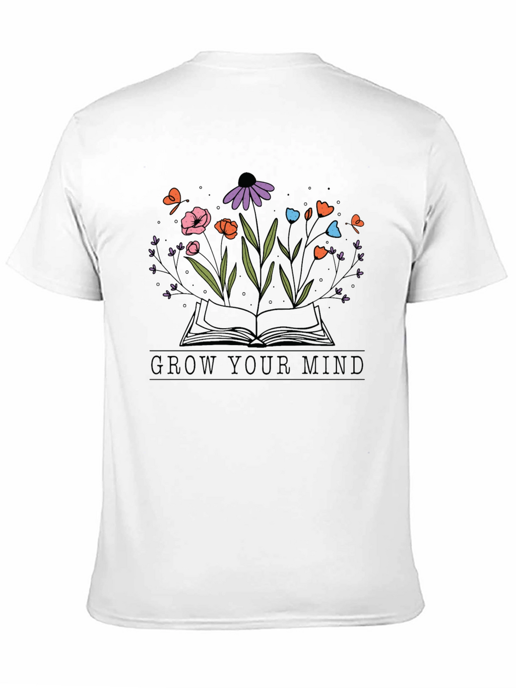 Grow Your Mind Graphic Tee - Unisex Black T-Shirt