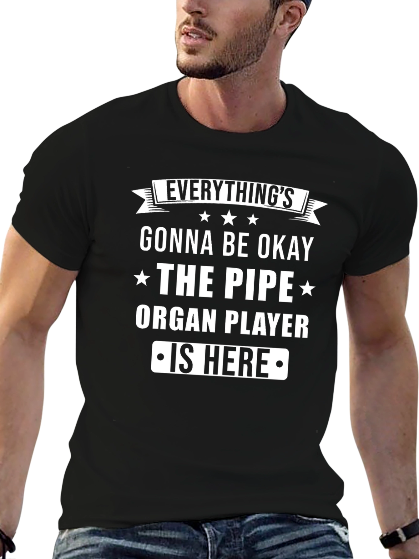 Everythings Gonna Be Okay Pipe Organ Player T-Shirt