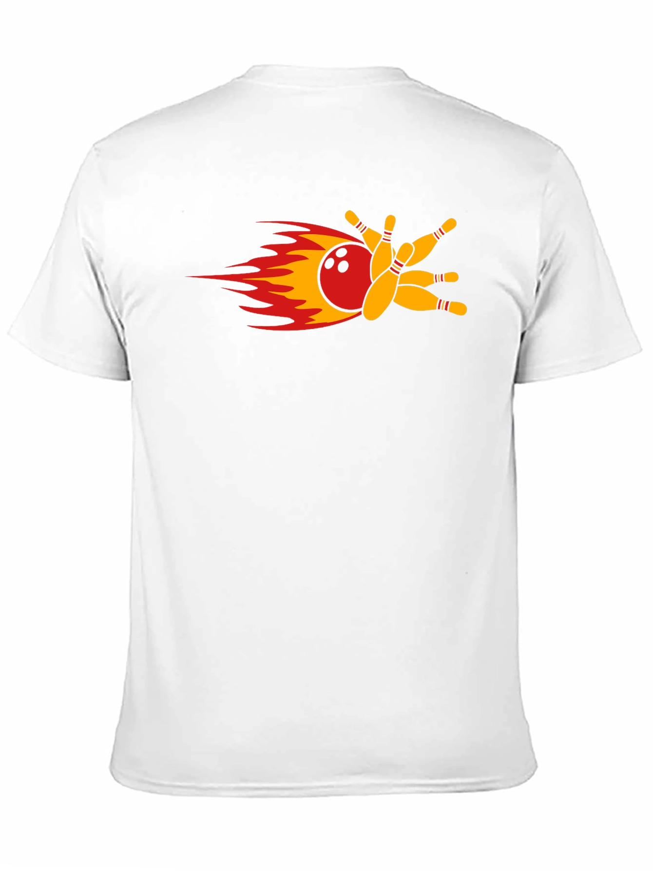 Flaming Bowling Strike T-Shirt