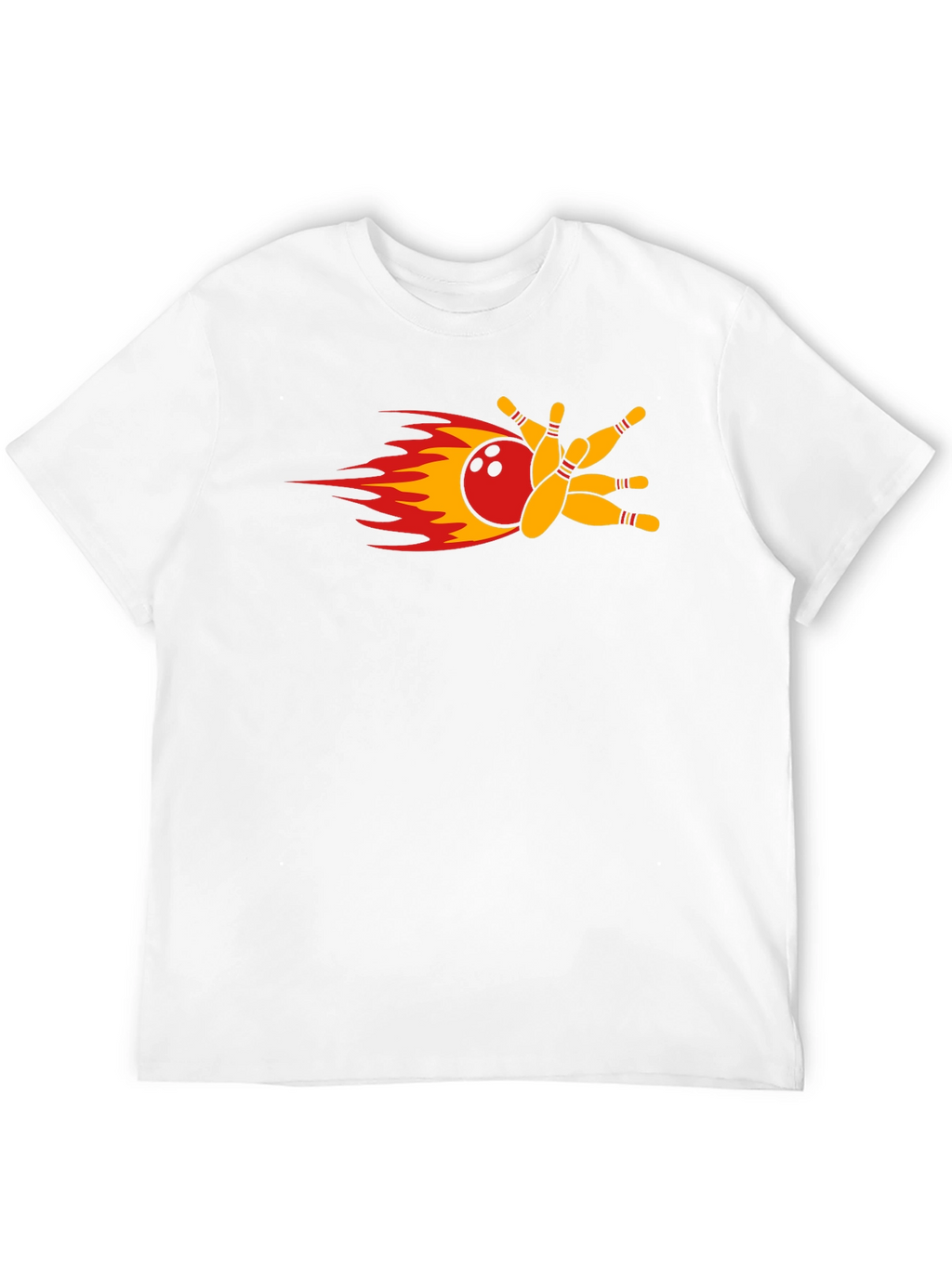 Flaming Bowling Strike T-Shirt