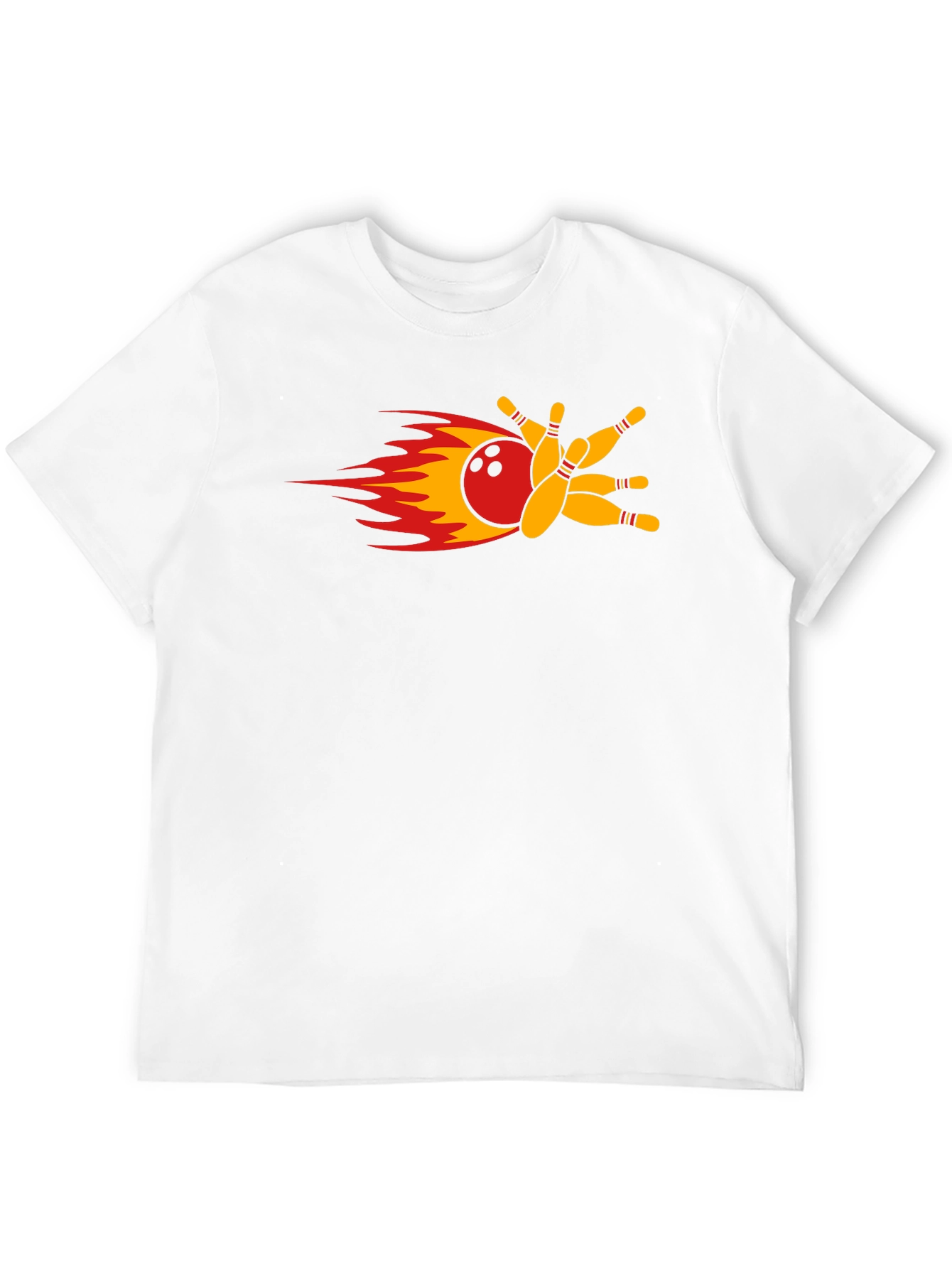 Flaming Bowling Strike T-Shirt