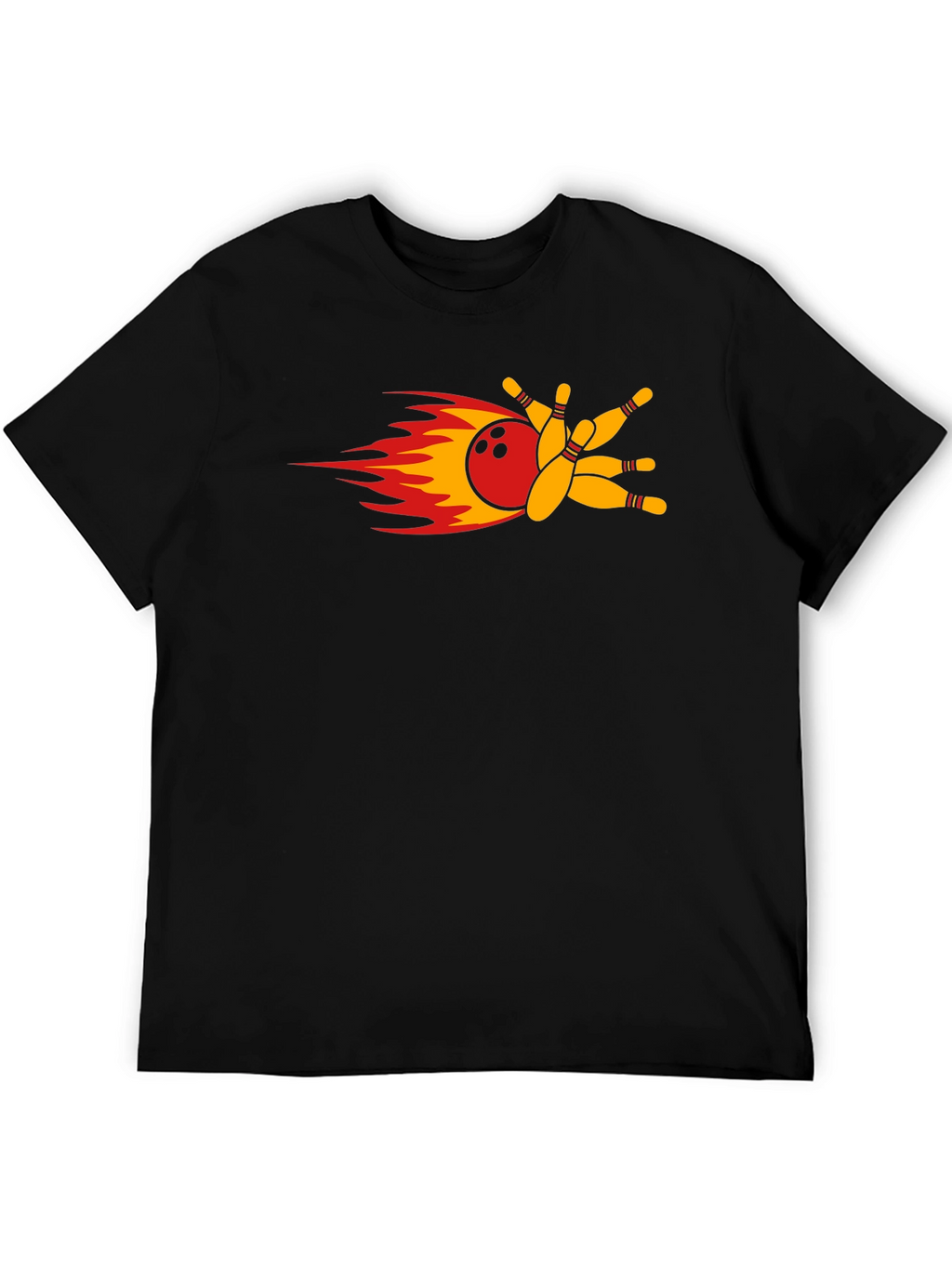 Flaming Bowling Strike T-Shirt