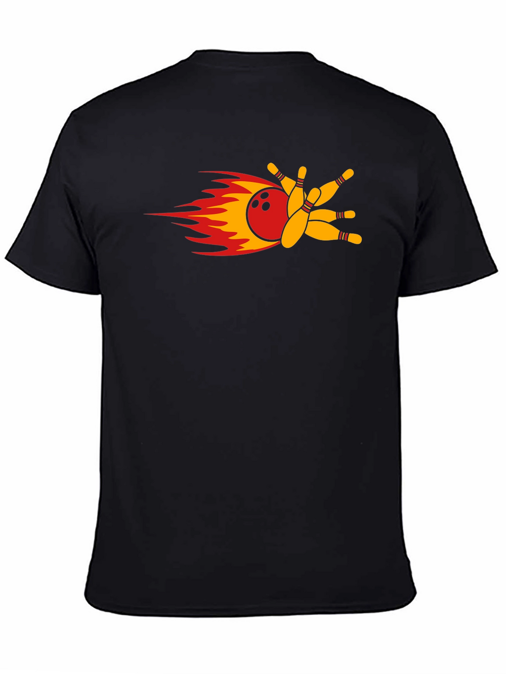 Flaming Bowling Strike T-Shirt
