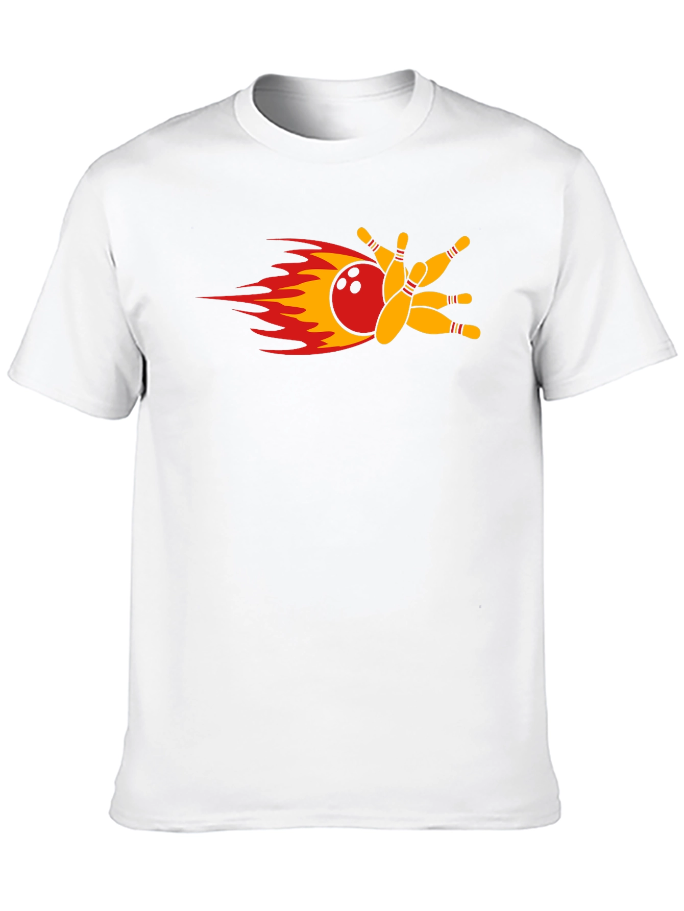 Flaming Bowling Strike T-Shirt