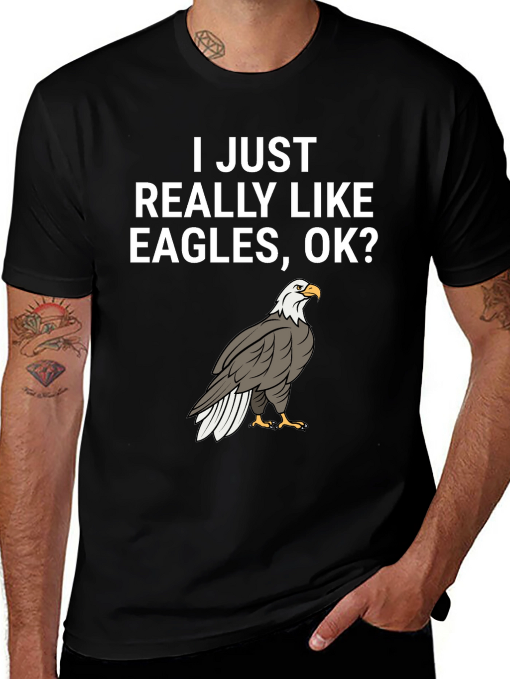 I Like Eagles OK? Graphic Tee
