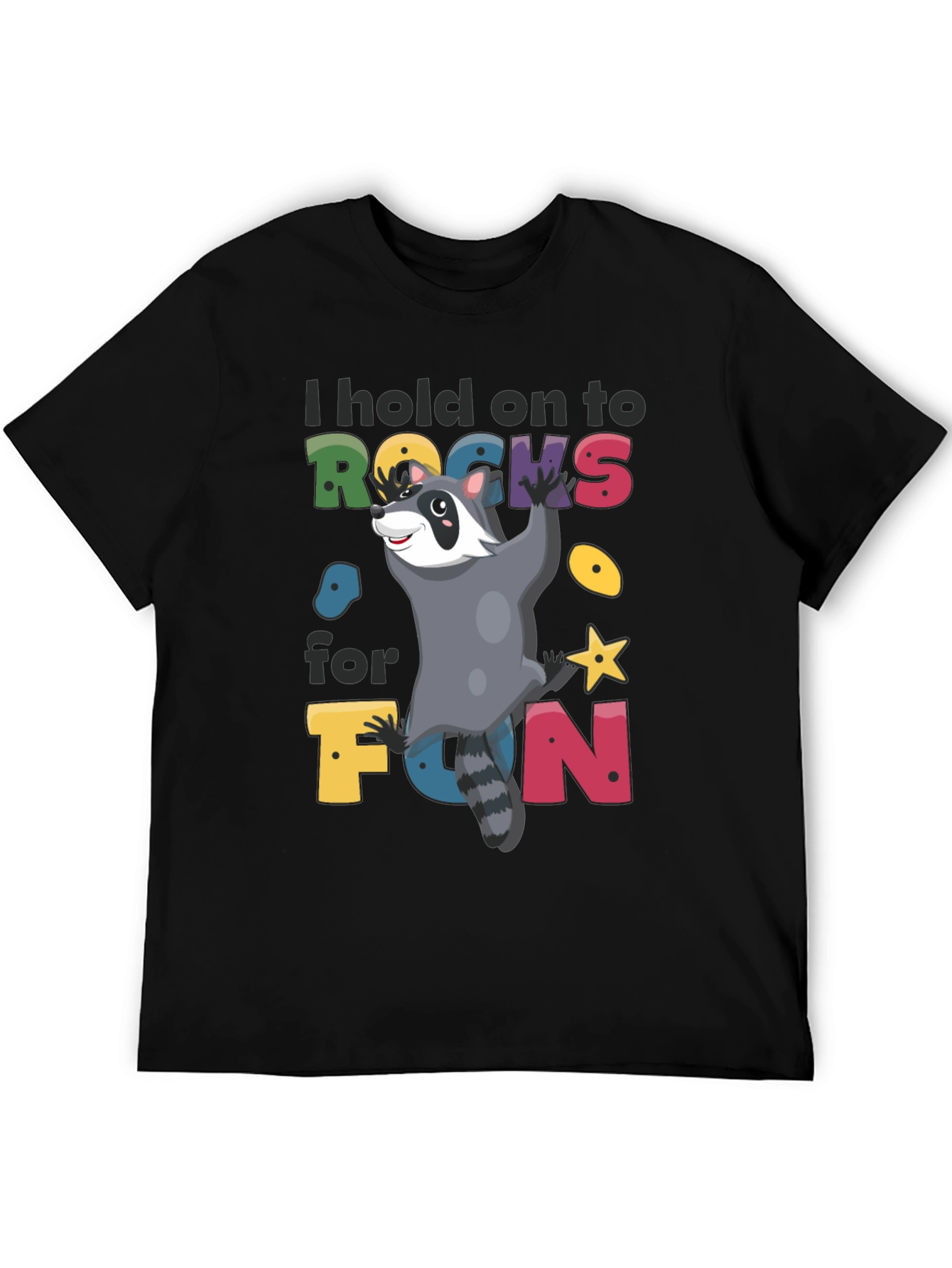 Climbing Raccoon Graphic T-Shirt