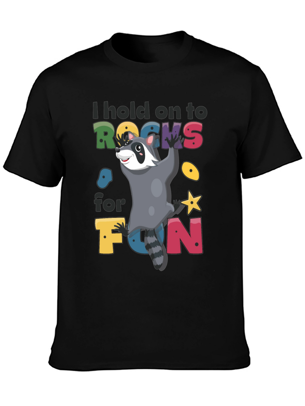 Climbing Raccoon Graphic T-Shirt