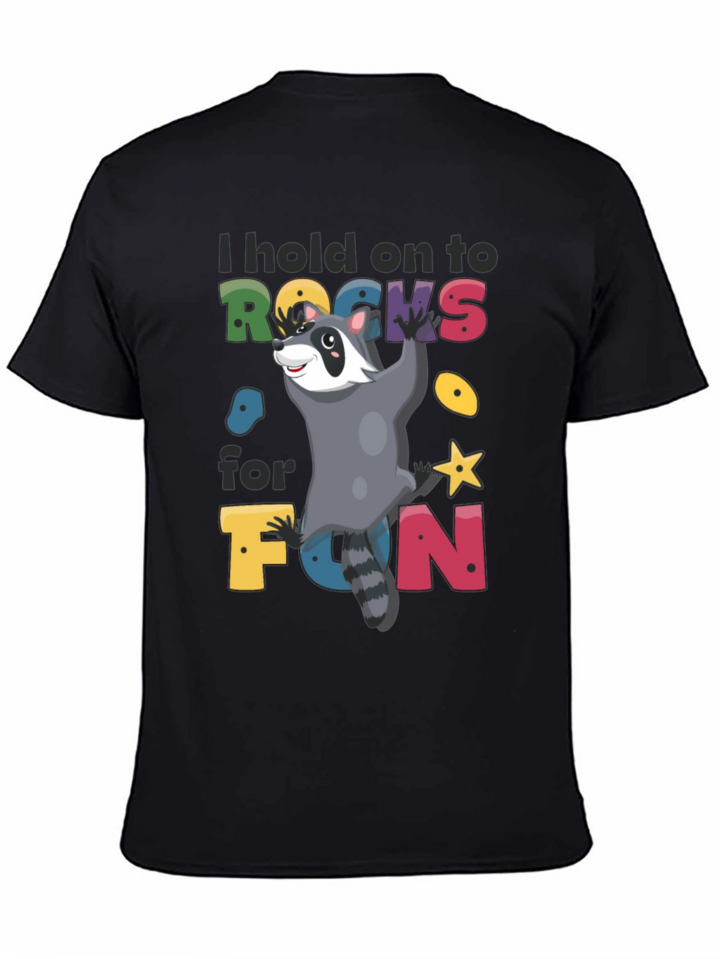 Climbing Raccoon Graphic T-Shirt