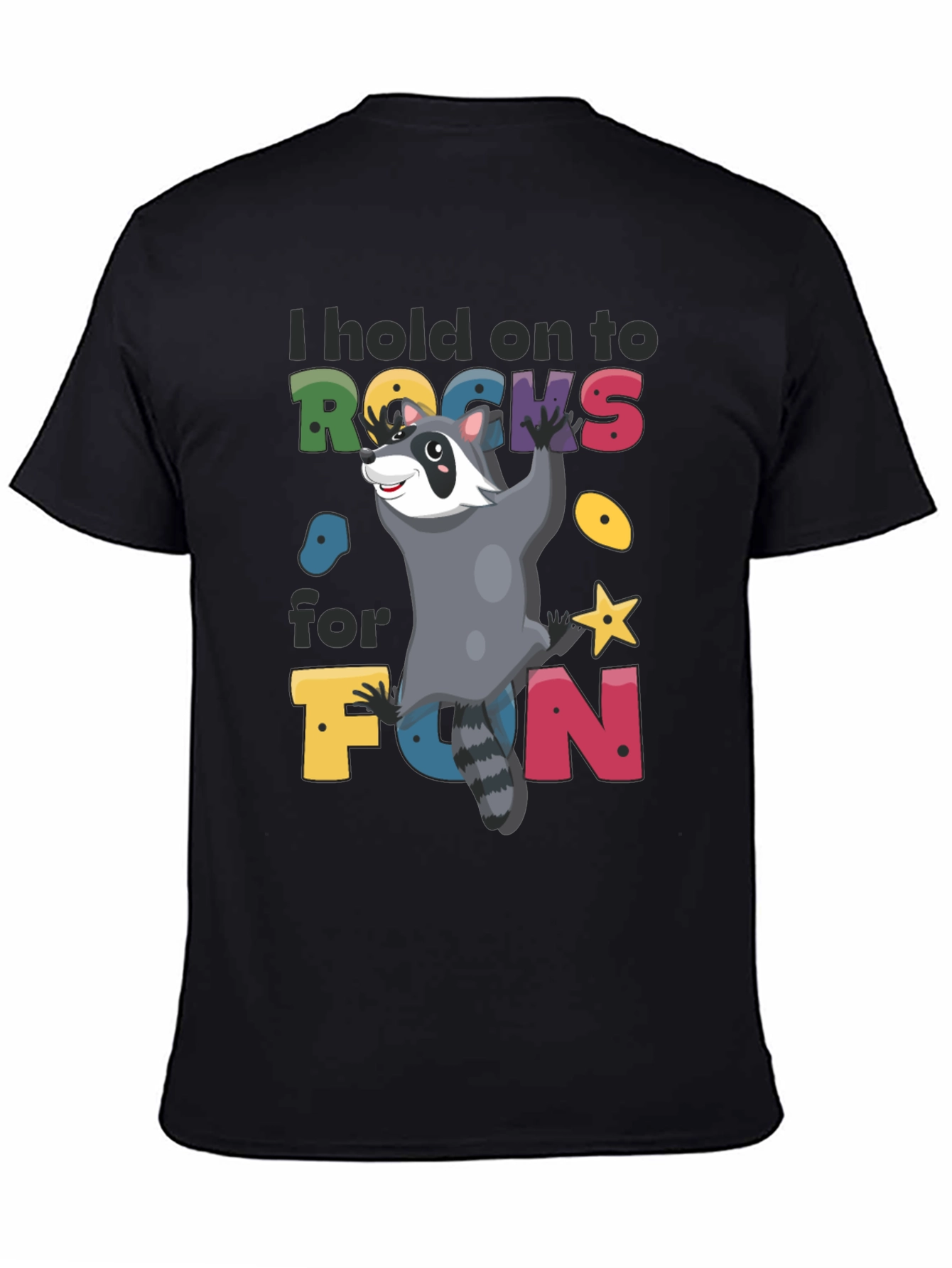 Climbing Raccoon Graphic T-Shirt