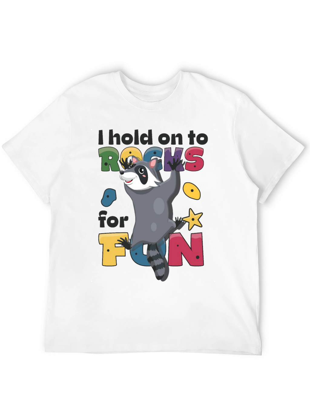 Climbing Raccoon Graphic T-Shirt