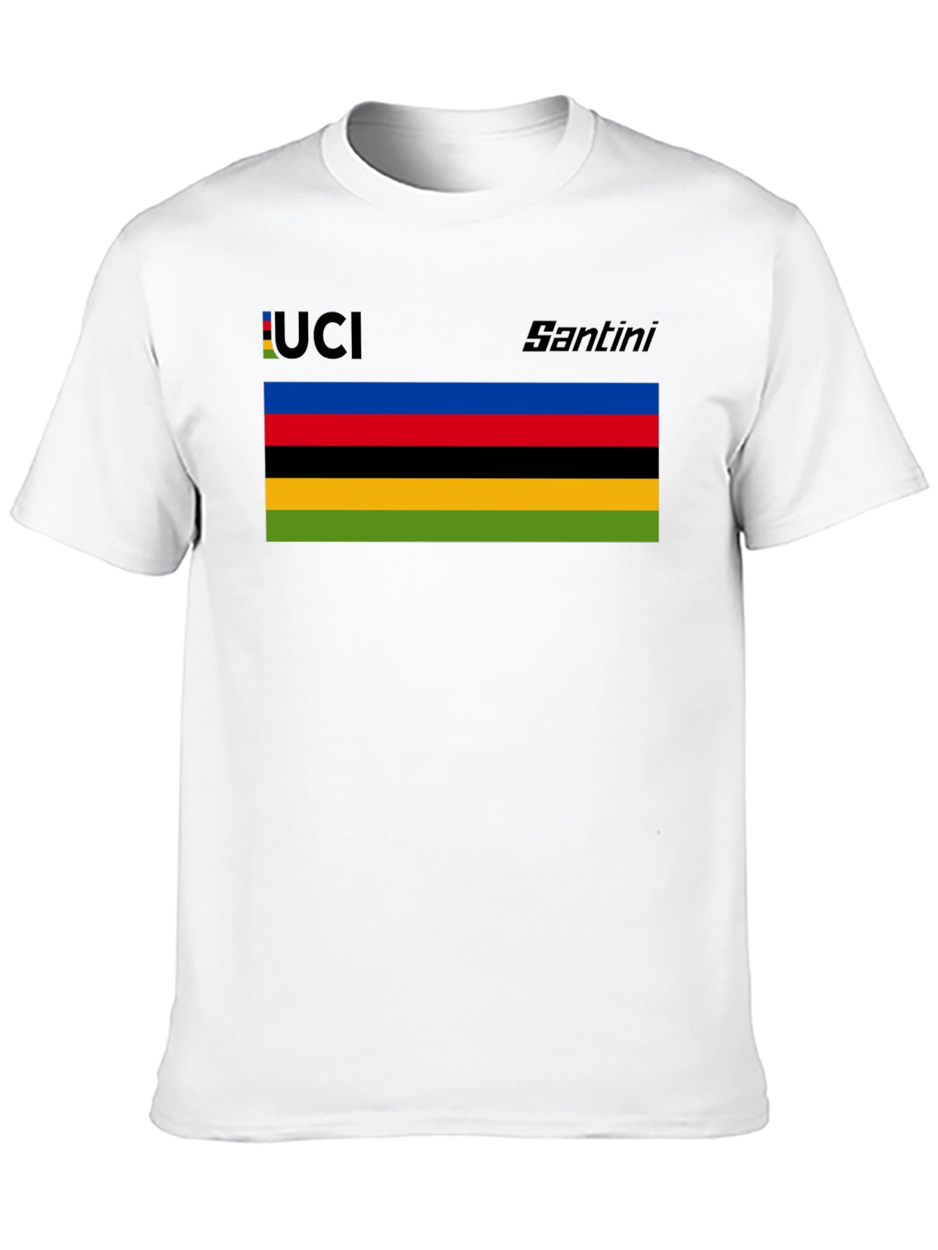 UCI Santini Black T-Shirt - Cycling Fan Apparel