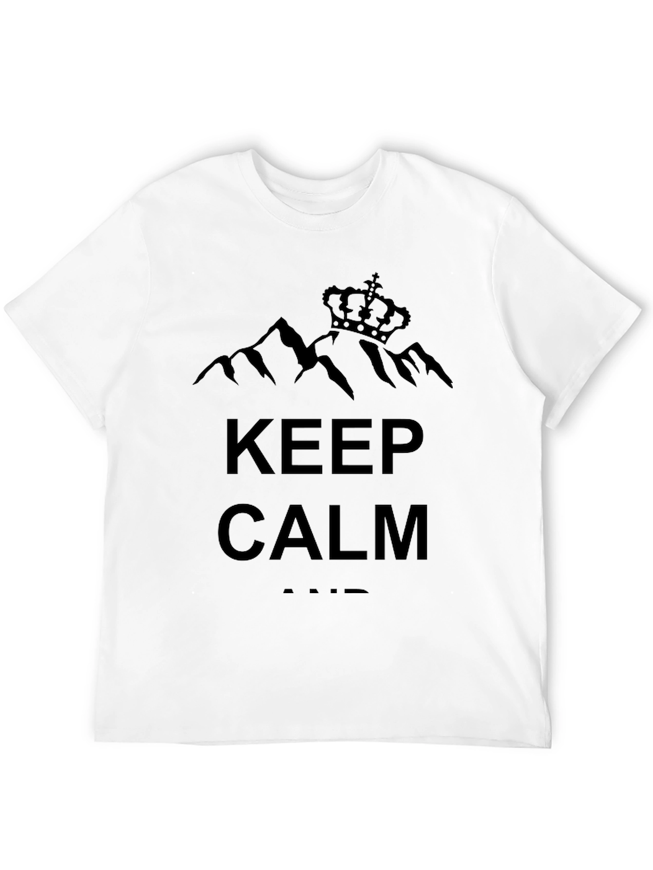 Keep Calm Black Graphic Tee