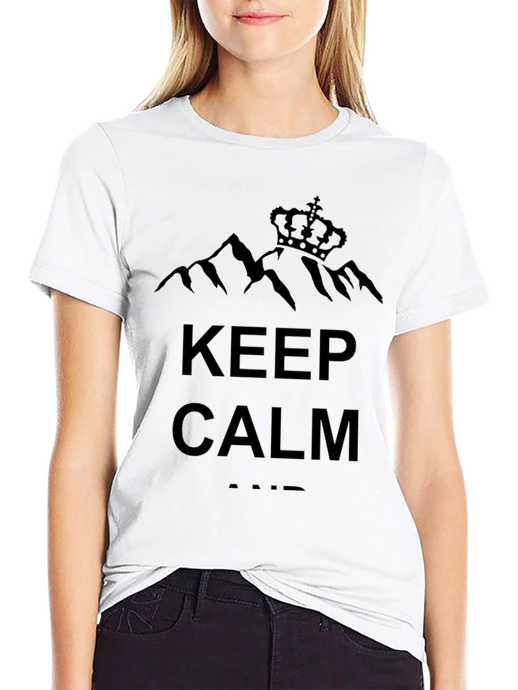 Keep Calm Black Graphic Tee