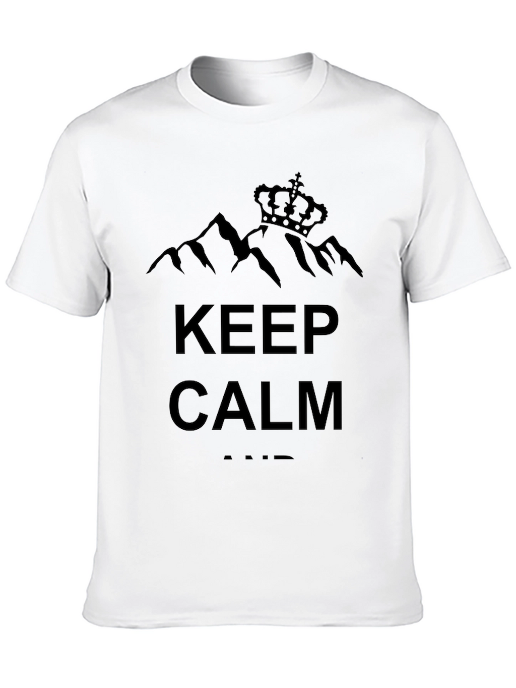 Keep Calm Black Graphic Tee