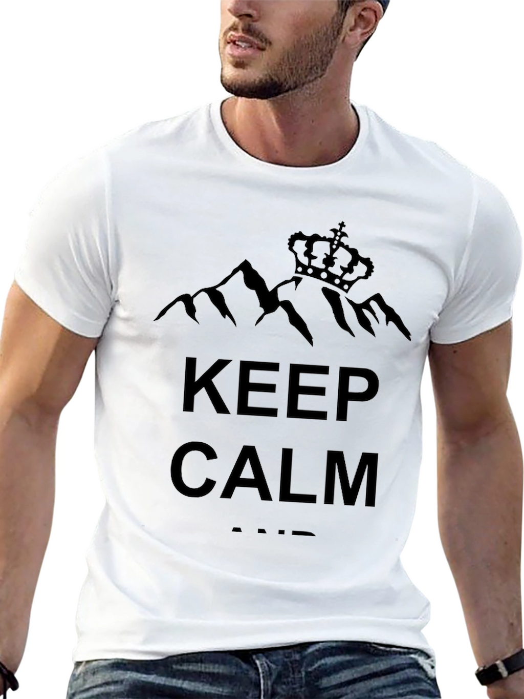 Keep Calm Black Graphic Tee