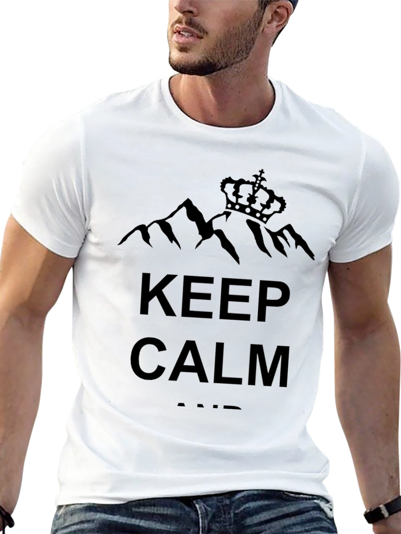 Keep Calm Black Graphic Tee