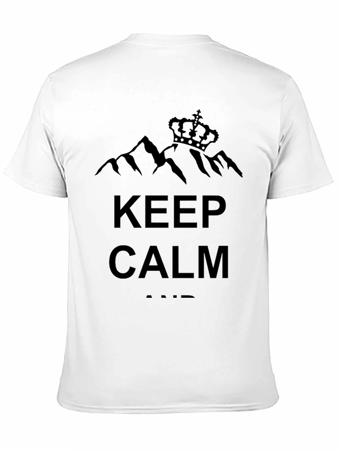 Keep Calm Black Graphic Tee