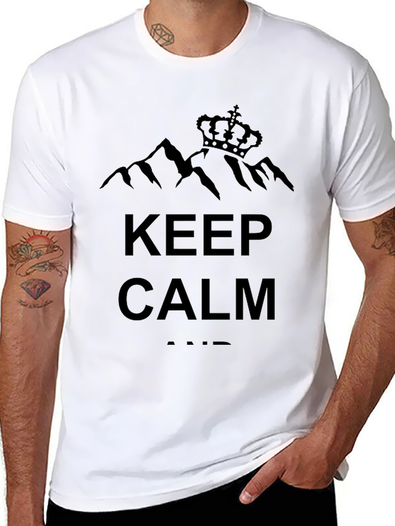 Keep Calm Black Graphic Tee