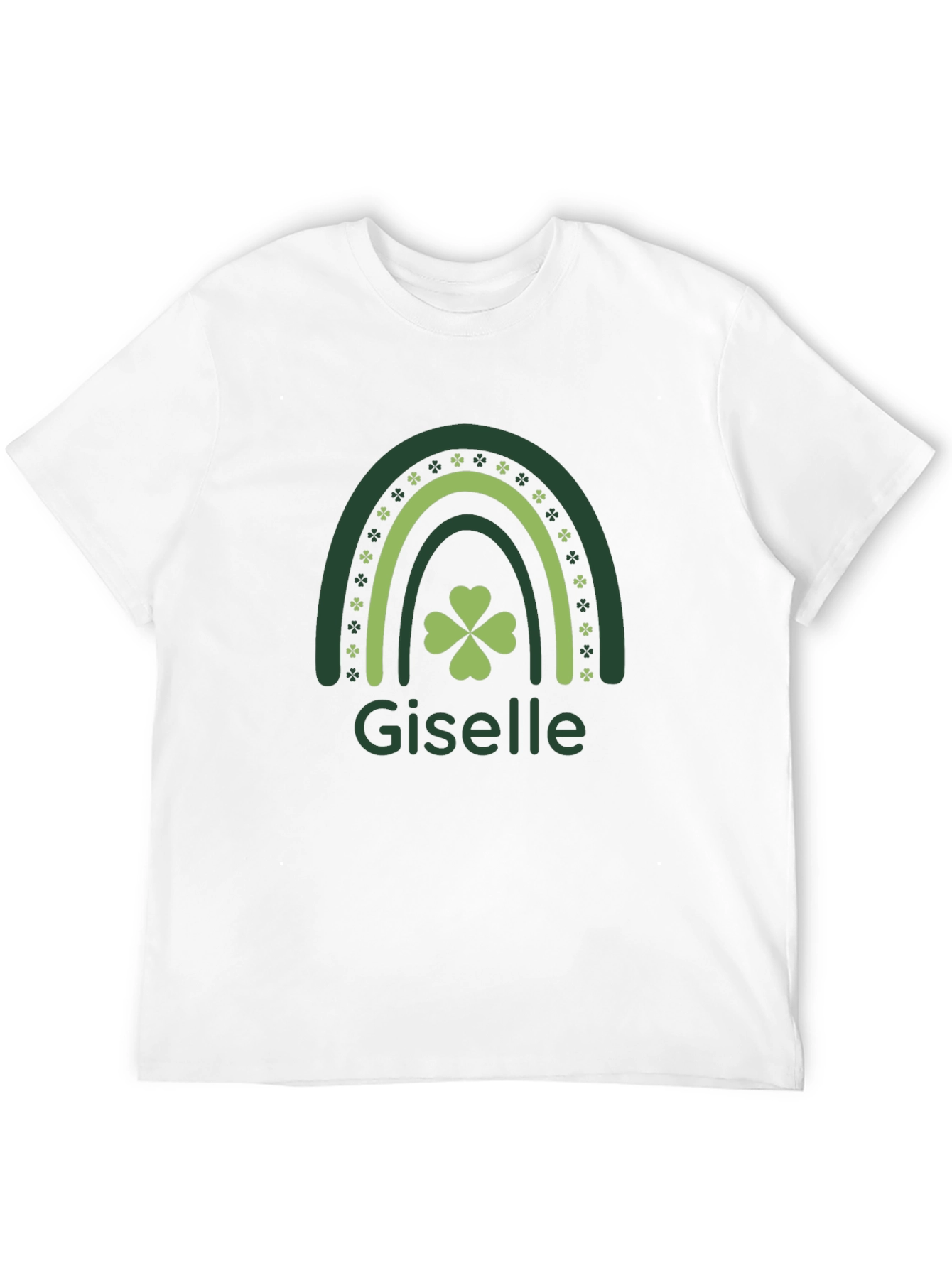 Giselle St. Patricks Day Shamrock Rainbow T-Shirt