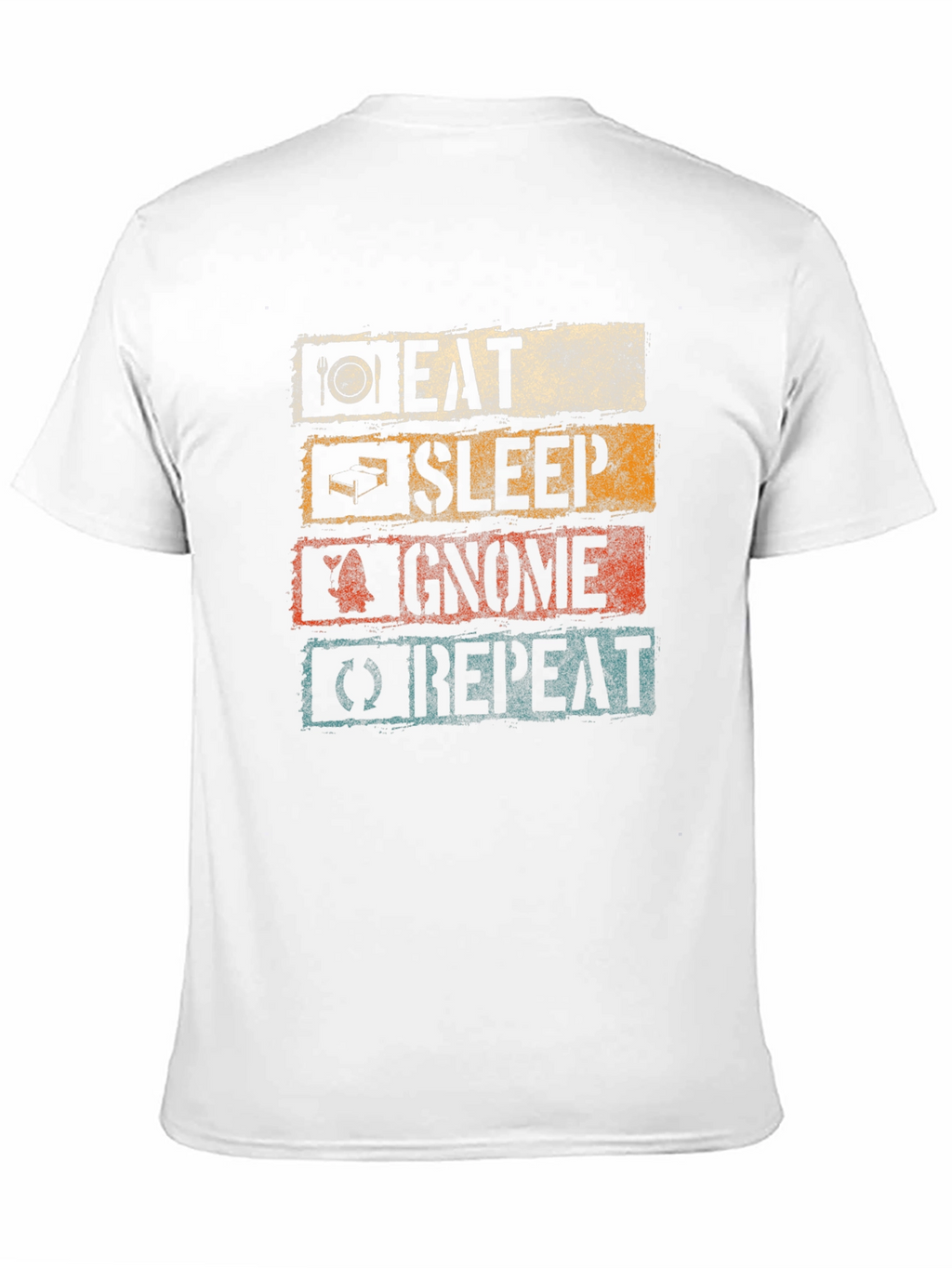 Eat Sleep Gnome Repeat Graphic Tee