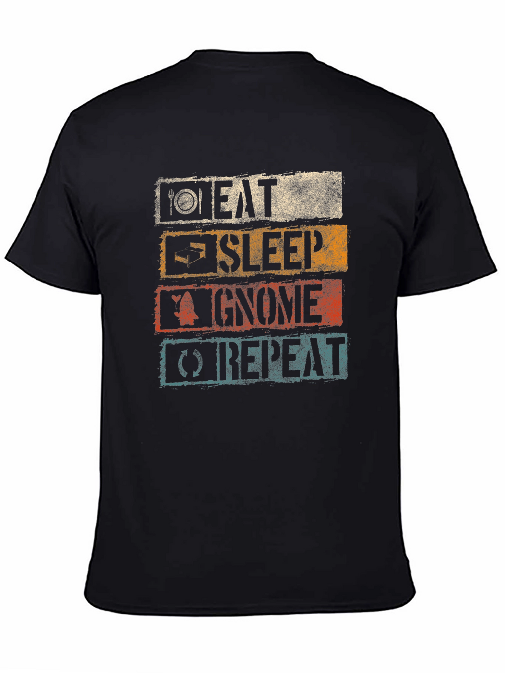 Eat Sleep Gnome Repeat Graphic Tee