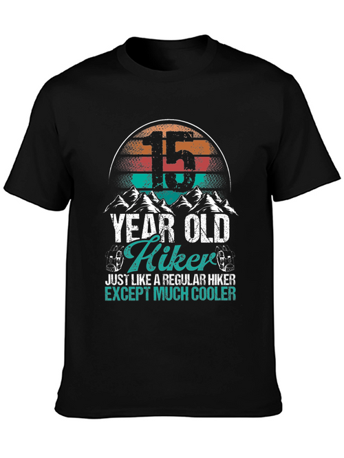 15 Year Old Hiker Tee: Cool Outdoor Adventure Shirt