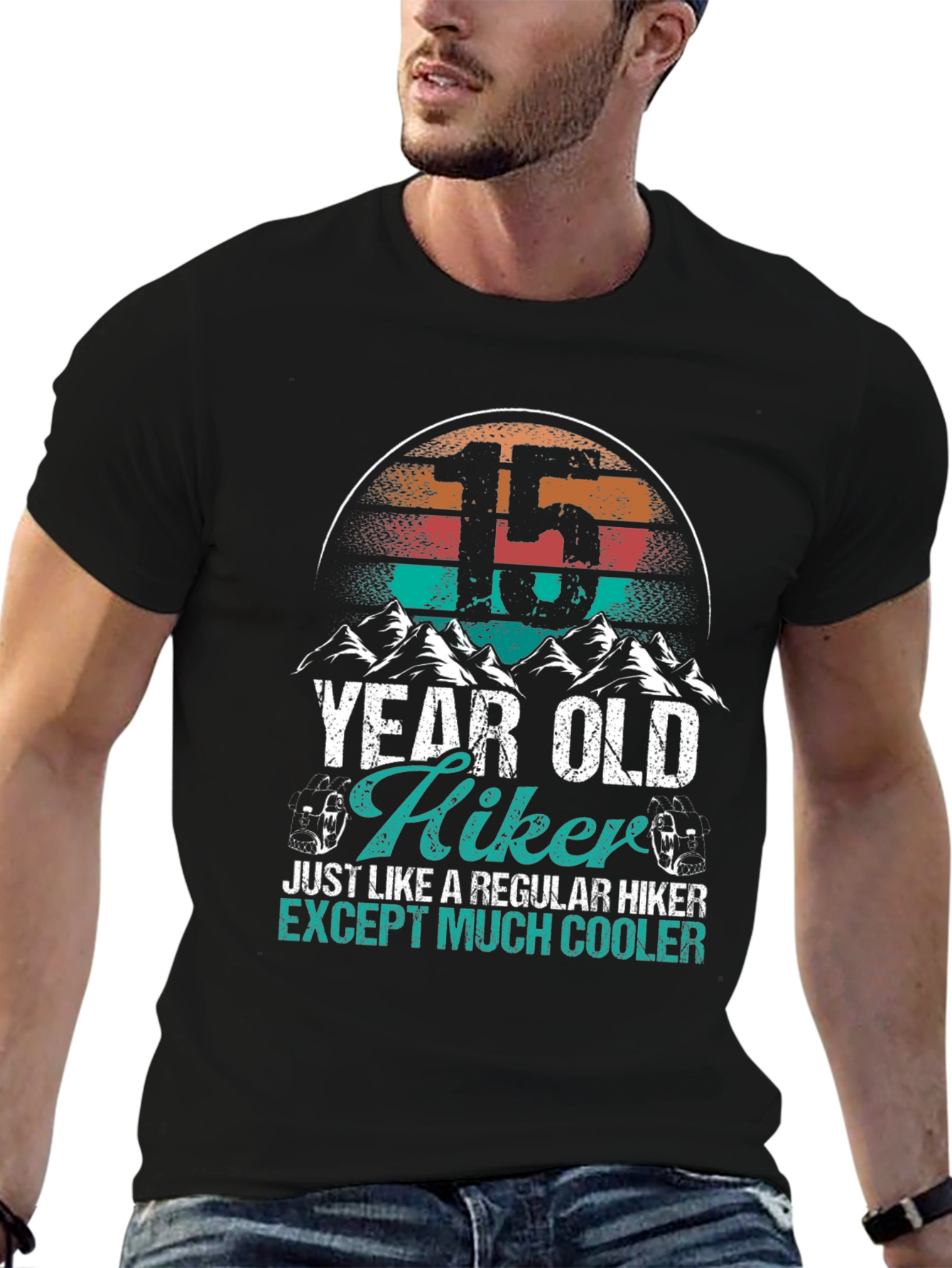 15 Year Old Hiker Tee: Cool Outdoor Adventure Shirt