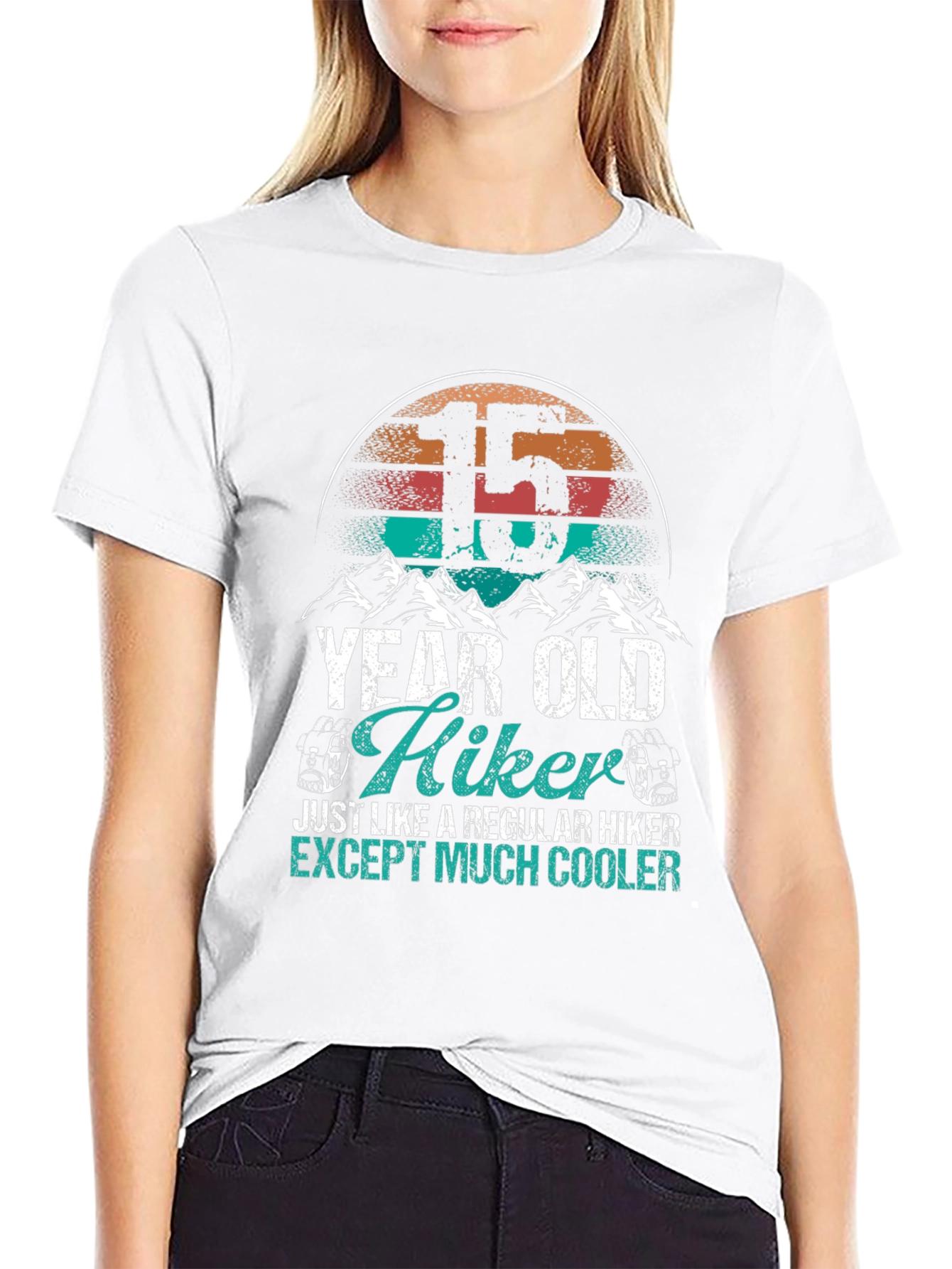 15 Year Old Hiker Tee: Cool Outdoor Adventure Shirt