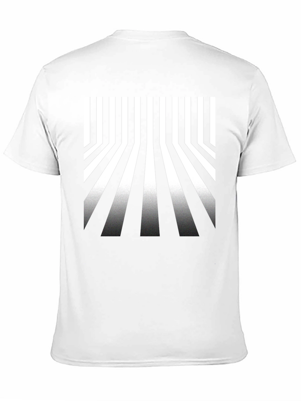 Optical Illusion Stripe Tee - Modern Graphic T-Shirt