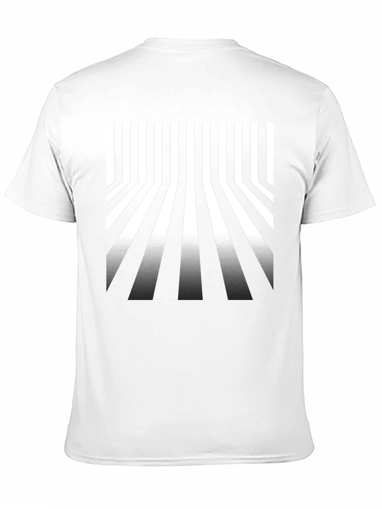 Optical Illusion Stripe Tee - Modern Graphic T-Shirt