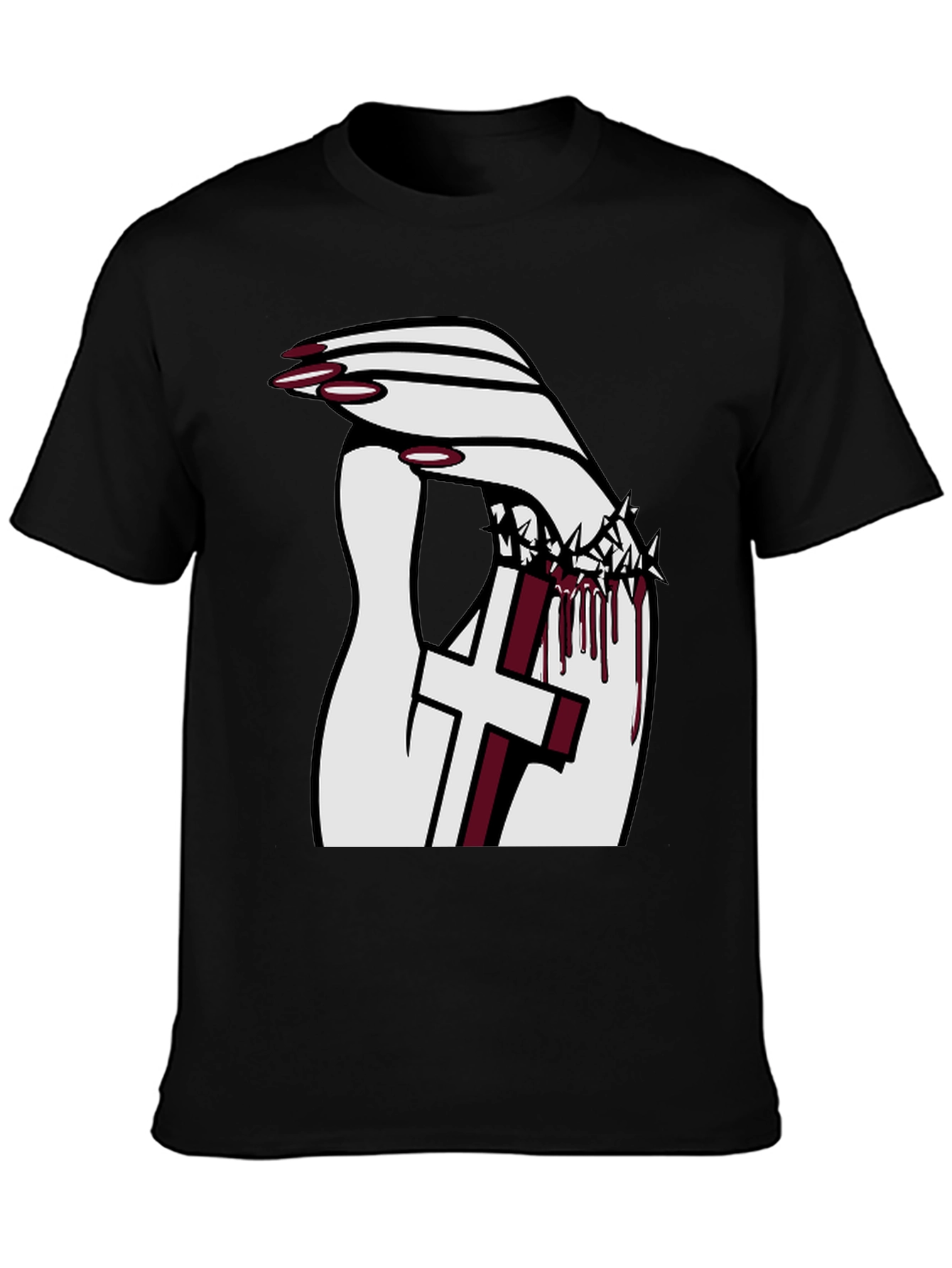 Gothic Cross Crown T-Shirt