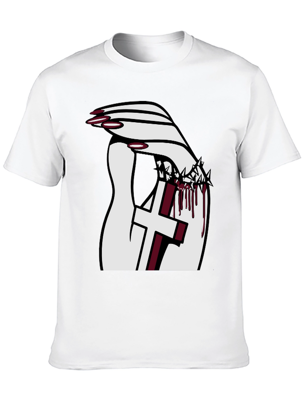 Gothic Cross Crown T-Shirt