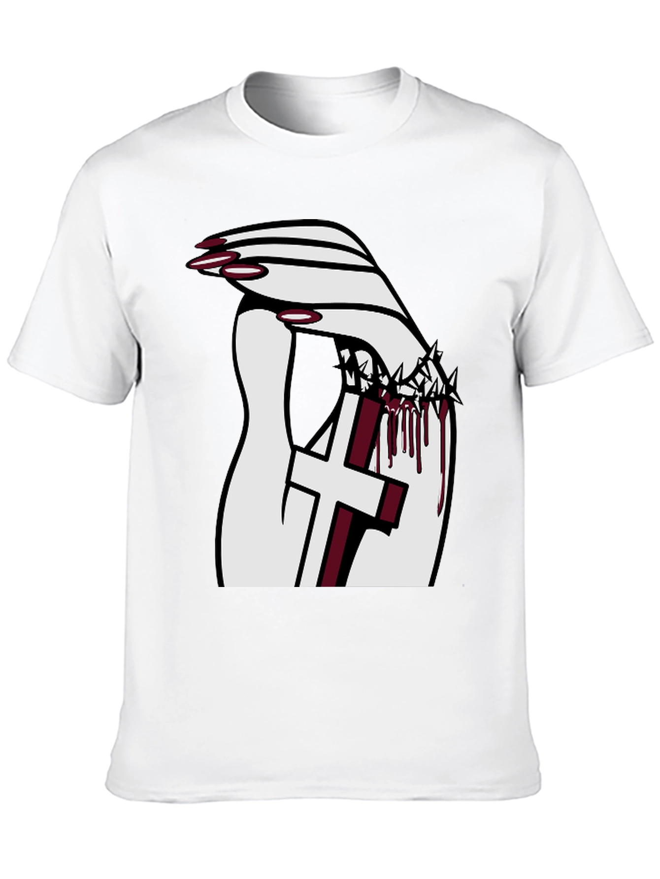Gothic Cross Crown T-Shirt