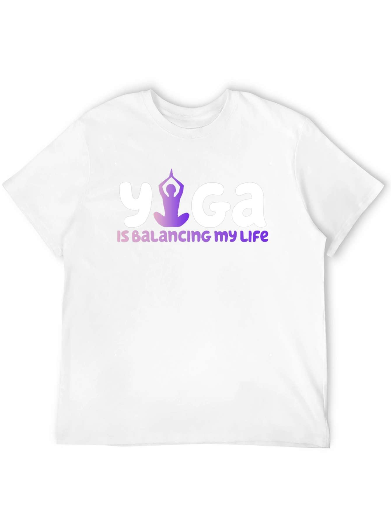 Yoga Balancing Life Black T-Shirt