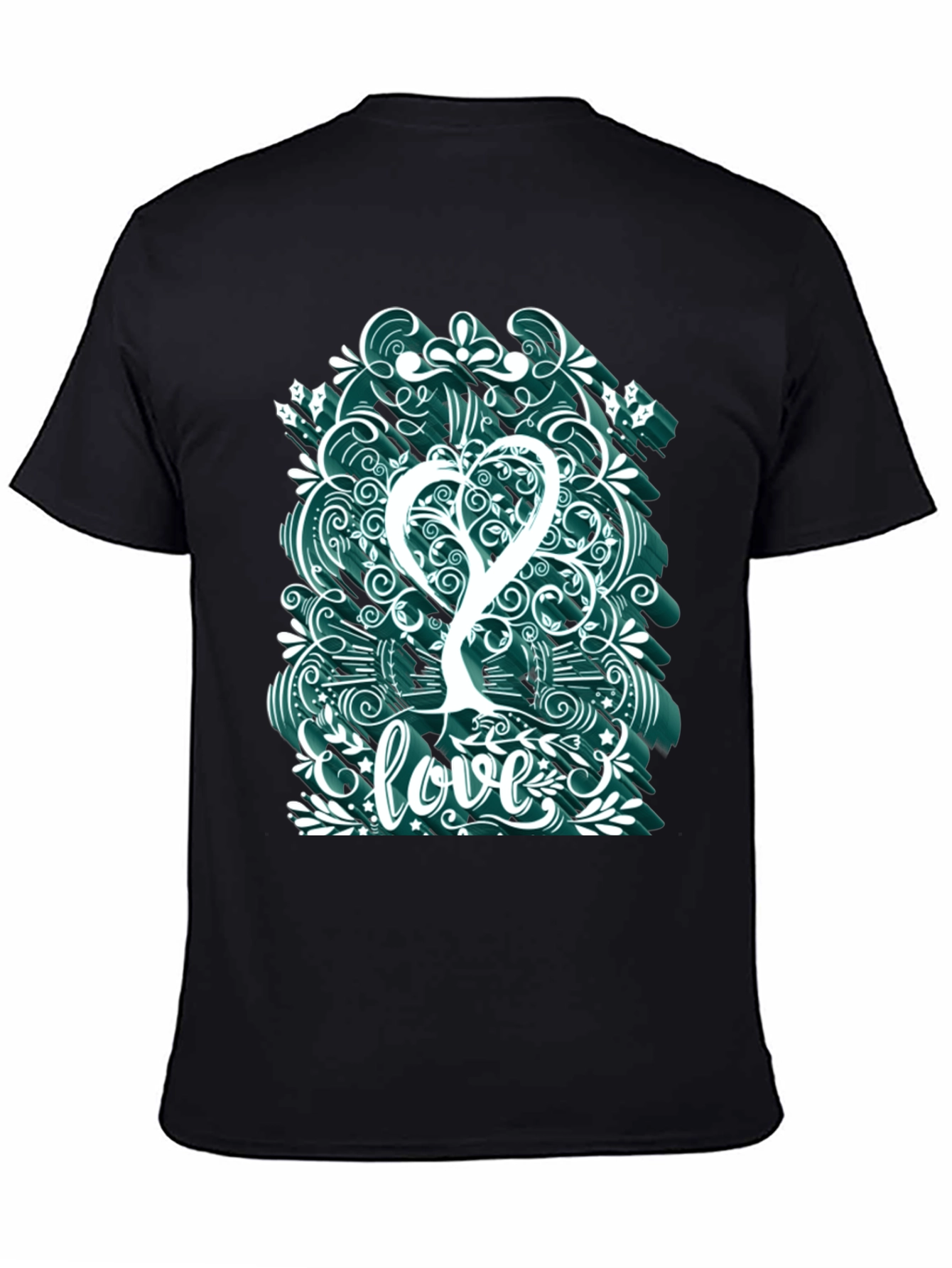 Love Tree Graphic Tee - Artistic Mens T-Shirt