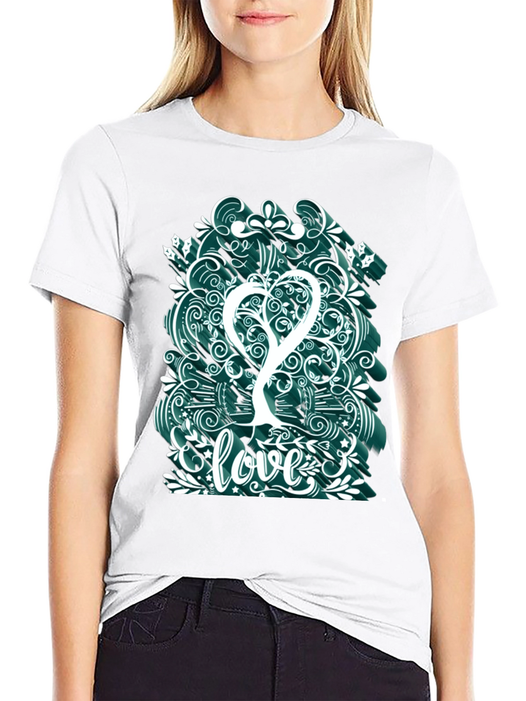 Love Tree Graphic Tee - Artistic Mens T-Shirt