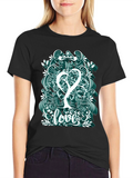 Love Tree Graphic Tee - Artistic Mens T-Shirt
