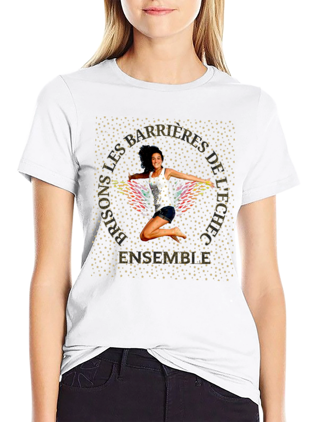 Motivational Graphic T-Shirt - Prisons Les Barrieres