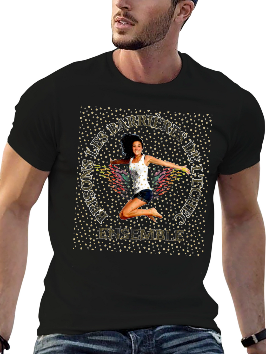 Motivational Graphic T-Shirt - Prisons Les Barrieres