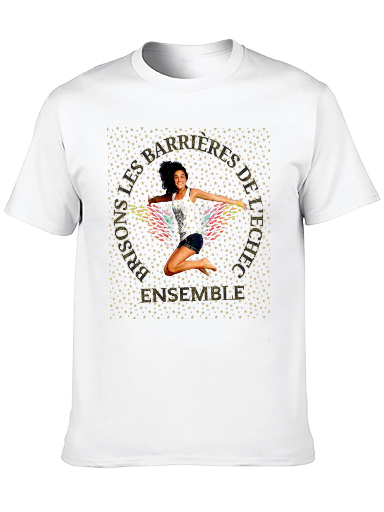 Motivational Graphic T-Shirt - Prisons Les Barrieres