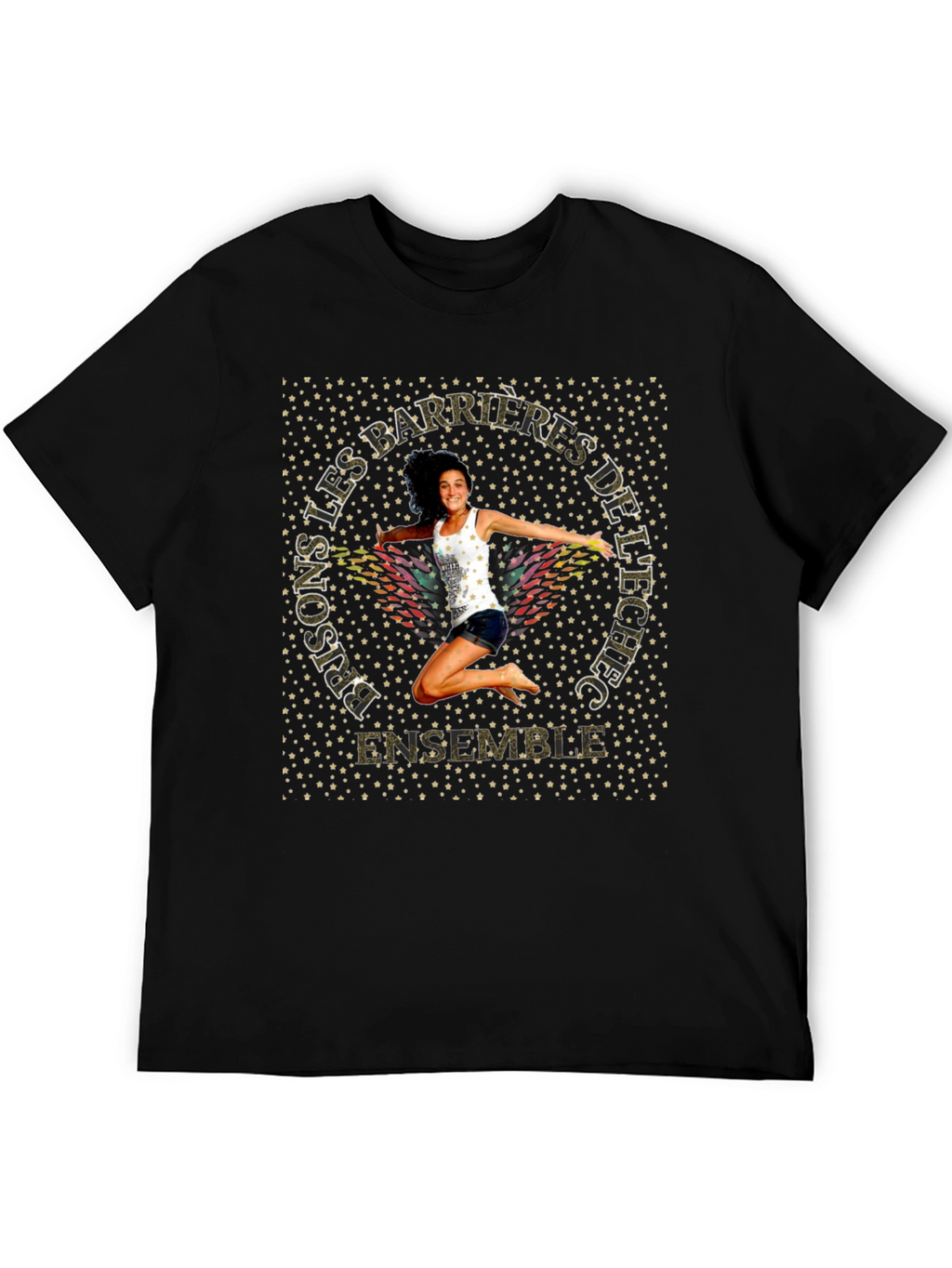 Motivational Graphic T-Shirt - Prisons Les Barrieres