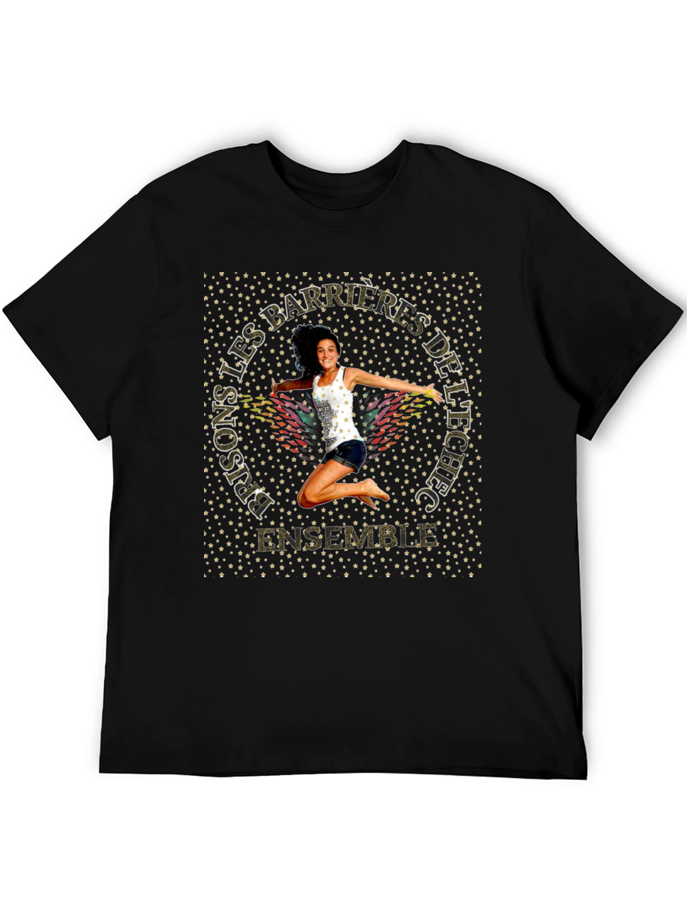 Motivational Graphic T-Shirt - Prisons Les Barrieres