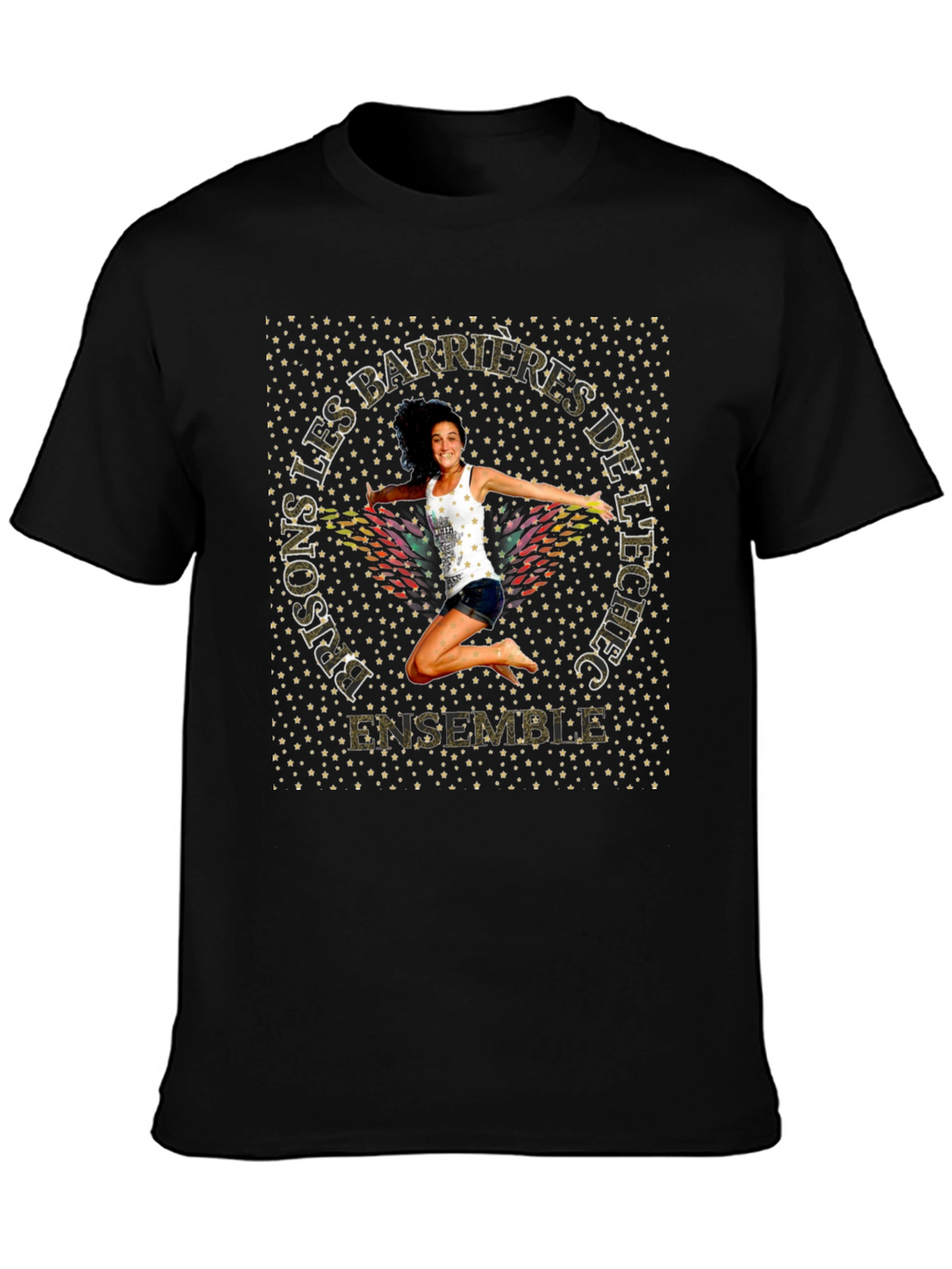 Motivational Graphic T-Shirt - Prisons Les Barrieres