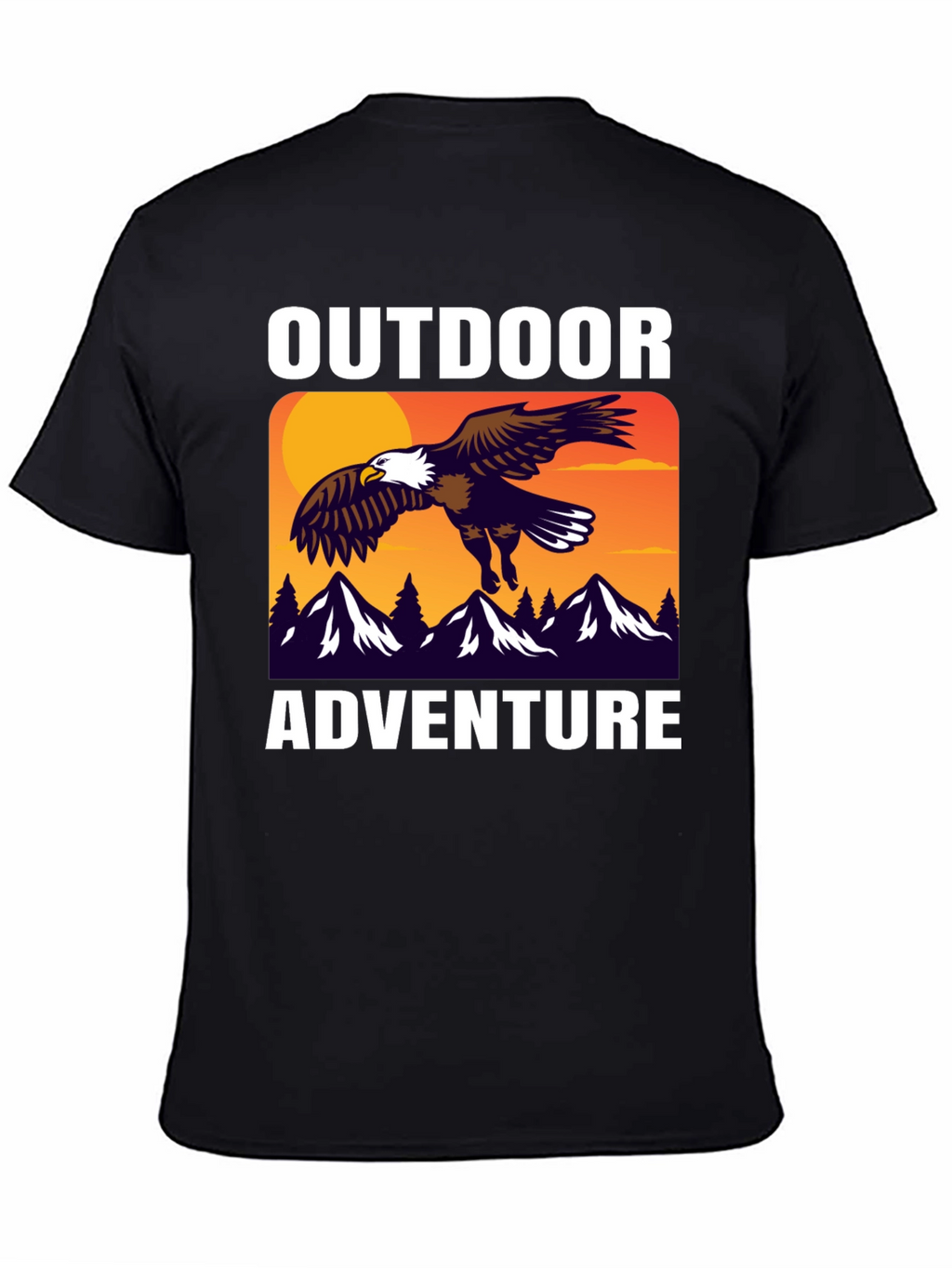 Outdoor Adventure Eagle Graphic T-Shirt