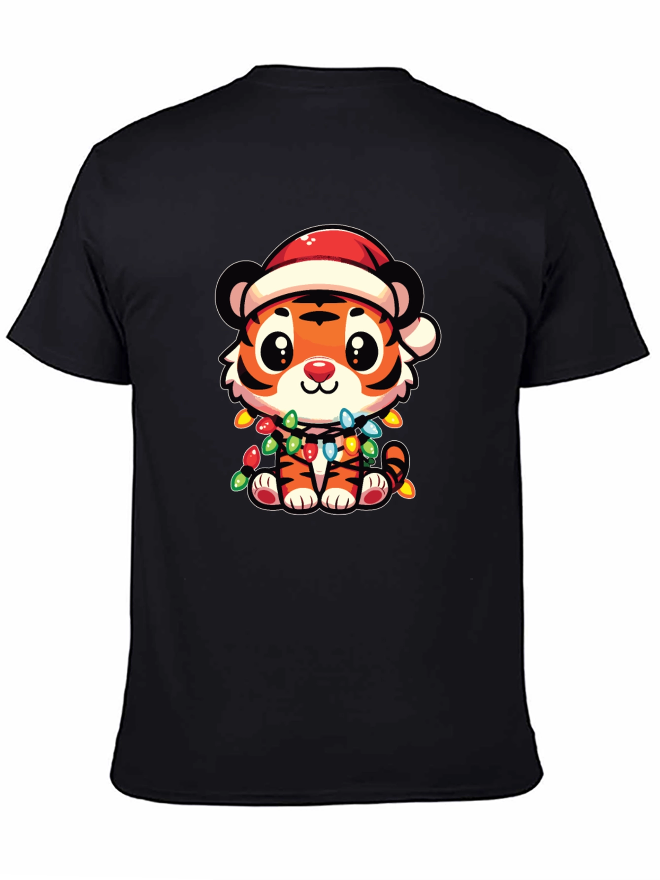 Cute Christmas Tiger Graphic Tee