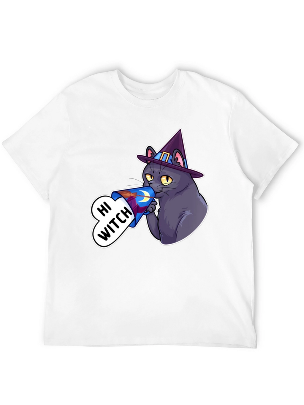 Hi Witch Cat T-Shirt - Halloween Apparel