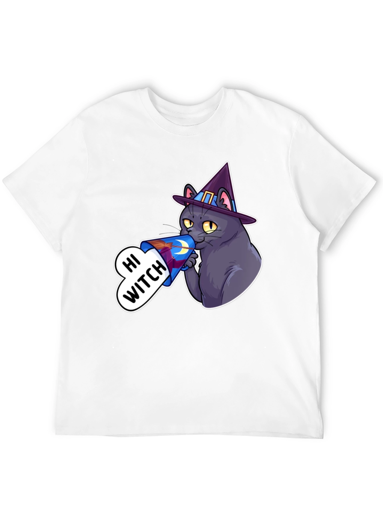 Hi Witch Cat T-Shirt - Halloween Apparel