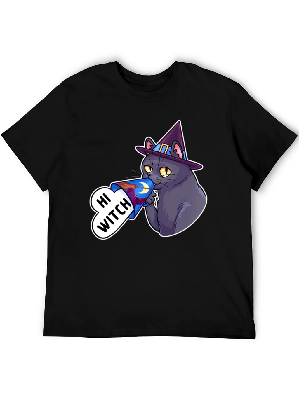 Hi Witch Cat T-Shirt - Halloween Apparel